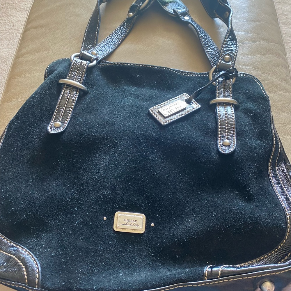 Black suede The Sak hobo purse